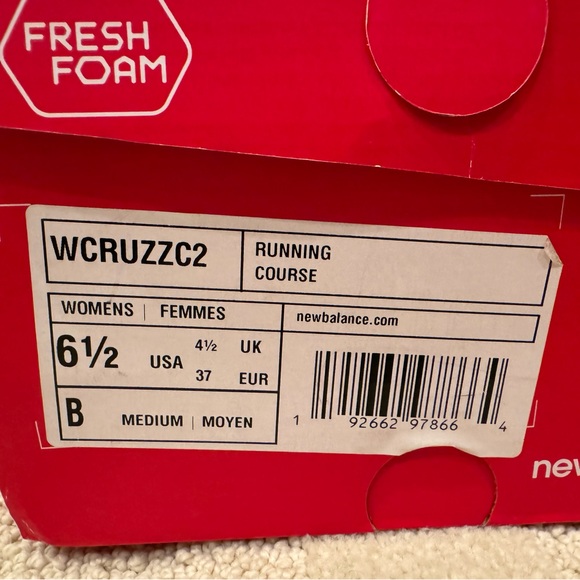Woman’s New Balance Fresh Foam Cruz v2 Red’s House Addition - Picture 4 of 4